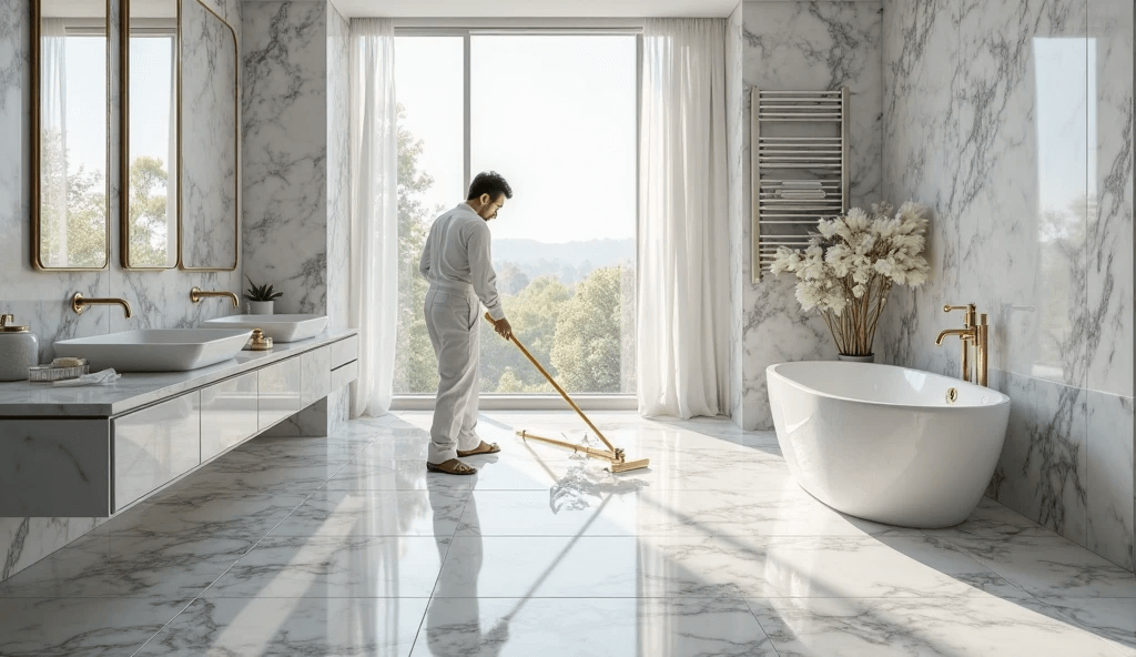 Expert Marble Bathroom Cleaning and Restoration in Canary Wharf | Mayfair, London